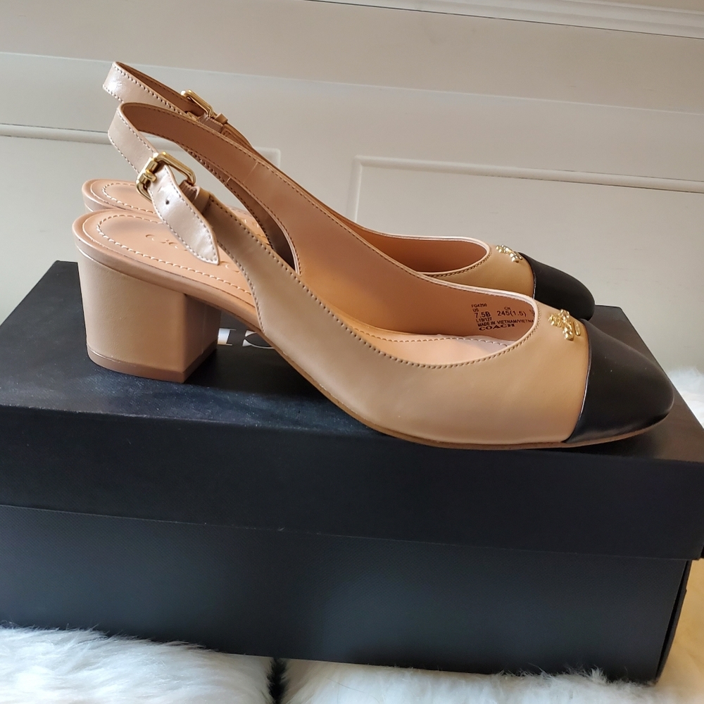 Coach Erica Slingbacks NIB